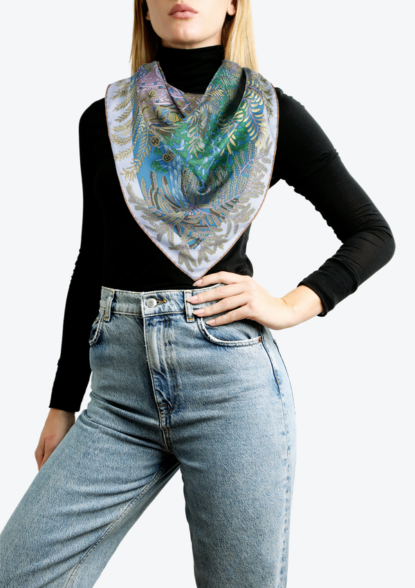 JARDIN A SINTRA SILK SCARF 90