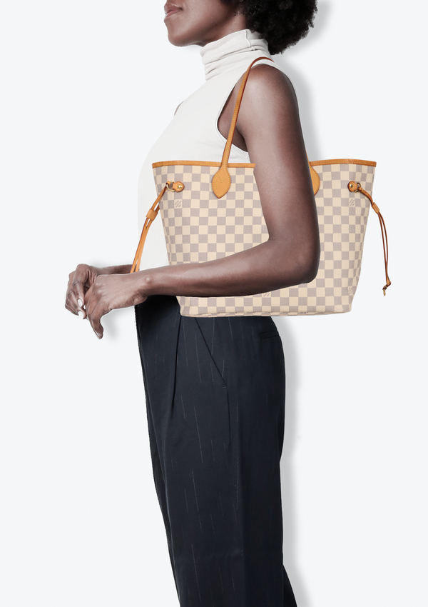 DAMIER AZUR NEVERFULL MM W/POUCH