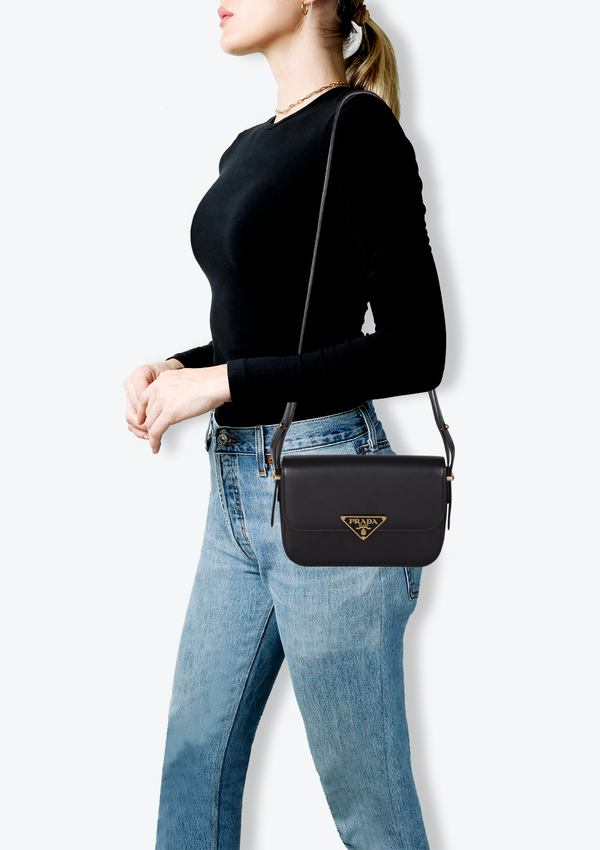 TRIANGLE LOGO FLAP BAG