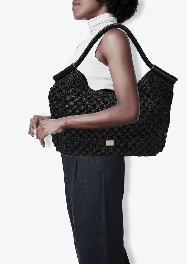 RAFFIA SHOULDER BAG