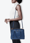 MEDIUM SAFFIANO LUX DOUBLE ZIP GALLERIA