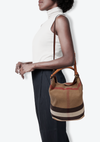 MEDIUM MEGA CHECK ASHBY BUCKET BAG