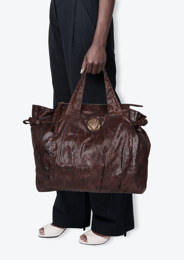 VINTAGE PYTHON HYSTERIA SATCHEL BAG
