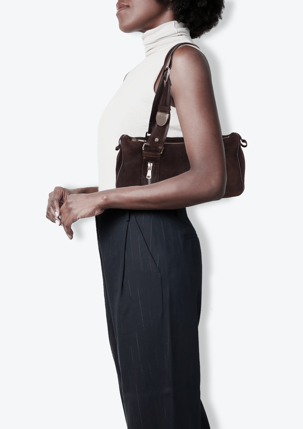 SUEDE SHOULDER BAG