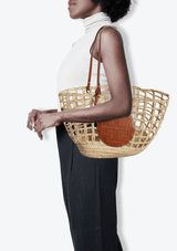 STRAW BASKET TOTE