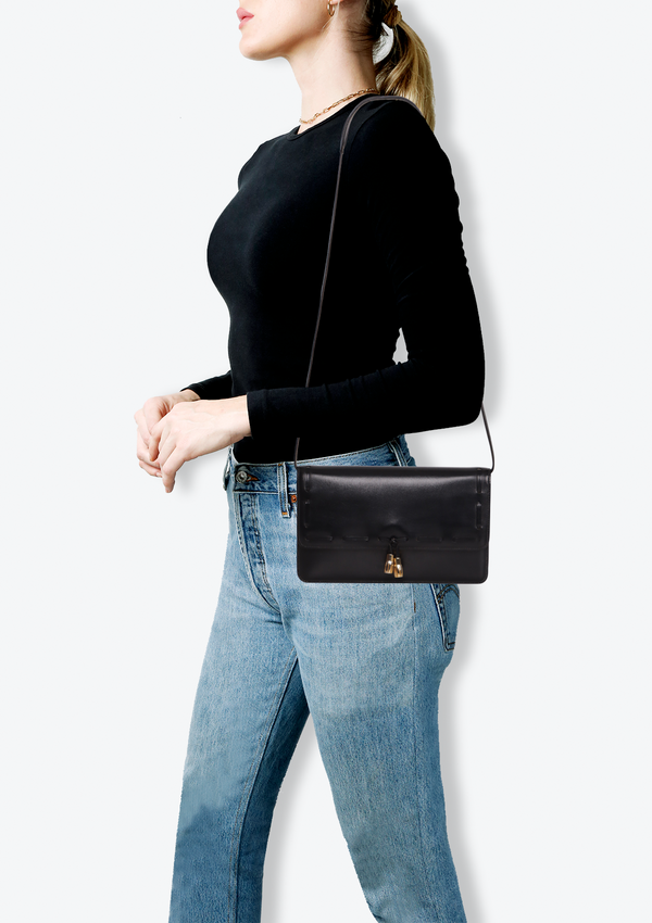 VINTAGE BOX CALF MOCASSIN BAG
