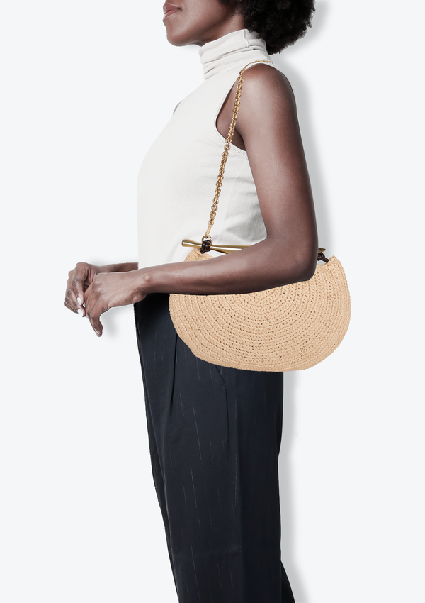 RAFFIA SARDINE BAG