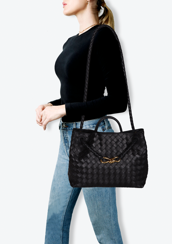 MEDIUM INTRECCIATO ANDIAMO TOTE