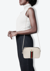 SMALL TRAPUNTATA WEB CROSSBODY