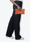 MATELASSÉ ZIP FLAP CLUTCH BAG