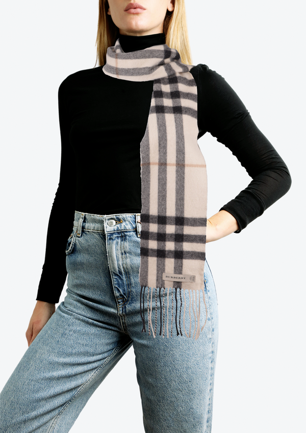 HOUSE CHECK FRINGE SCARF