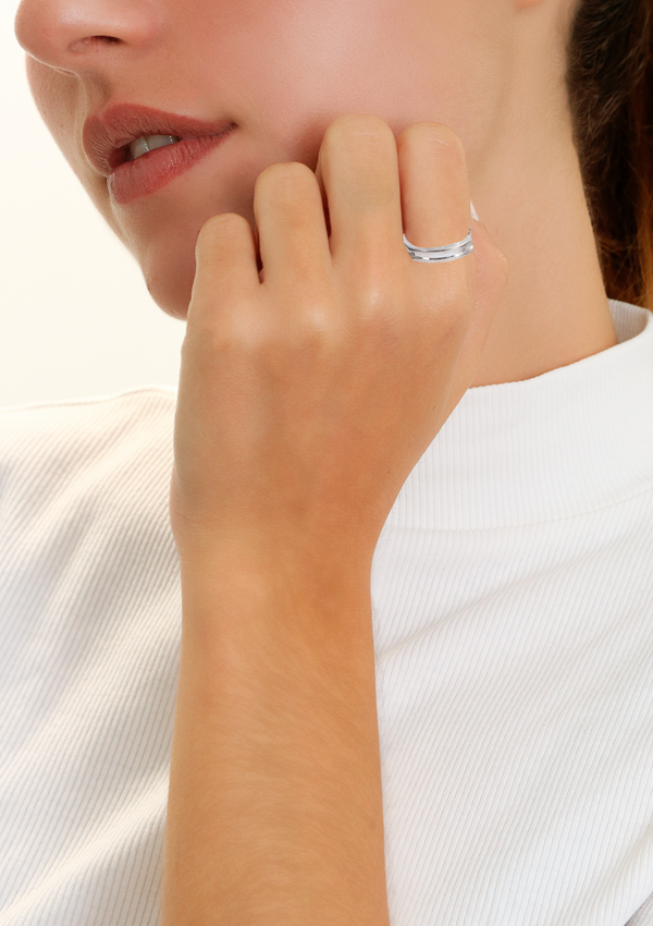 XXL B.ZERO1 18K RING 62