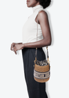 OBLIQUE LADY DIOR WICKER BUCKET