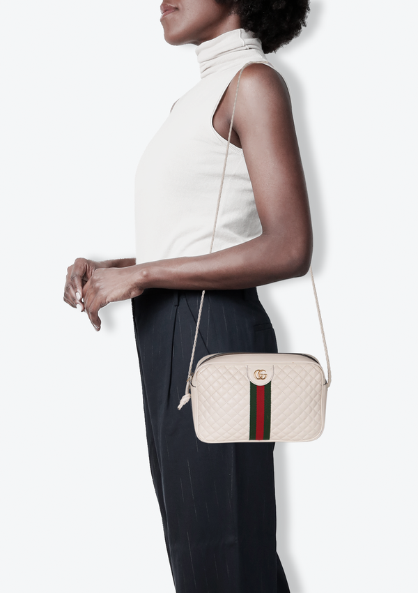 SMALL TRAPUNTATA WEB CROSSBODY