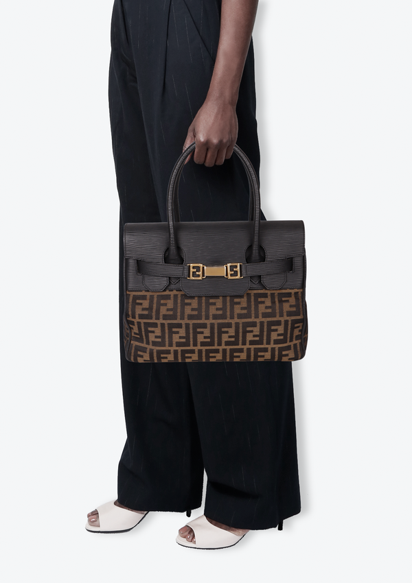 VINTAGE ZUCCA TOP HANDLE BAG