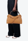 VINTAGE LEATHER BAMBOO HOBO