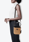 RAFFIA PANIER BUCKET BAG