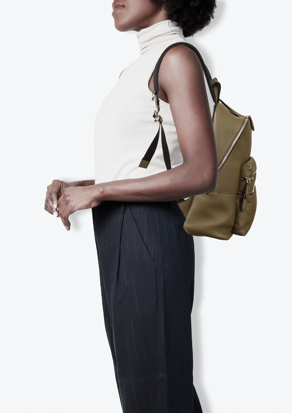 GANCINI EMBOSSED BACKPACK