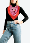 ALPHABET DES METIERS PRINTED SILK SCARF