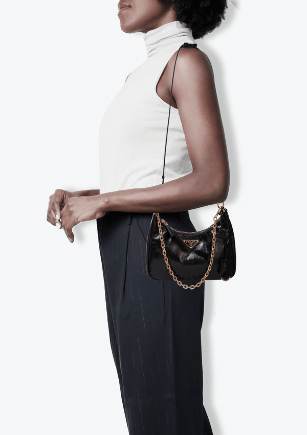 PATENT LEATHER NAPLAK MINI RE-EDITION
