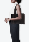 LEATHER WOODY TOTE