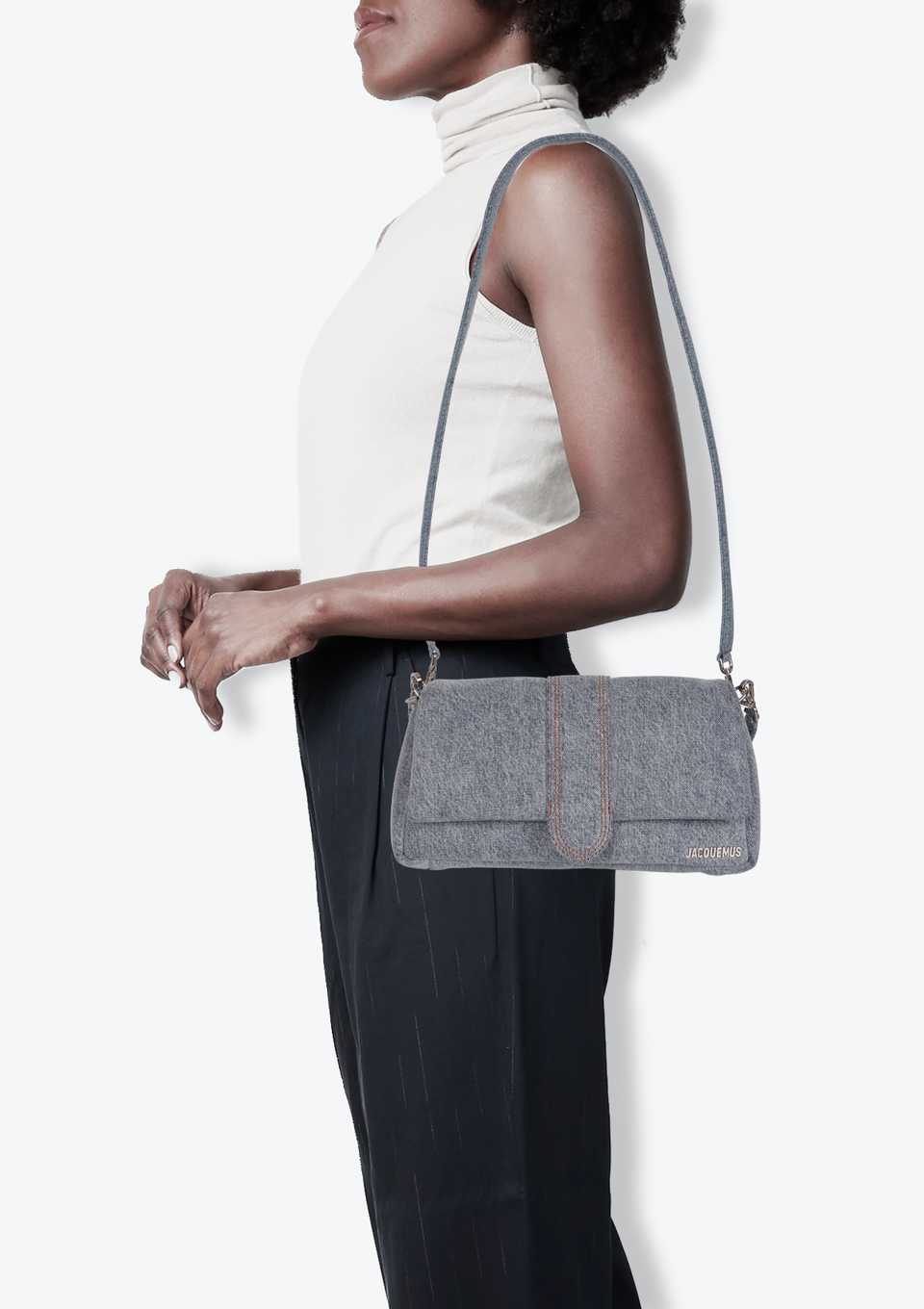 maison lulu pinot Isabel hood グレー　litmus BOLSA JACQUEMUS LE BAMBINO DENIM AZUL ORIGINAL – Gringa