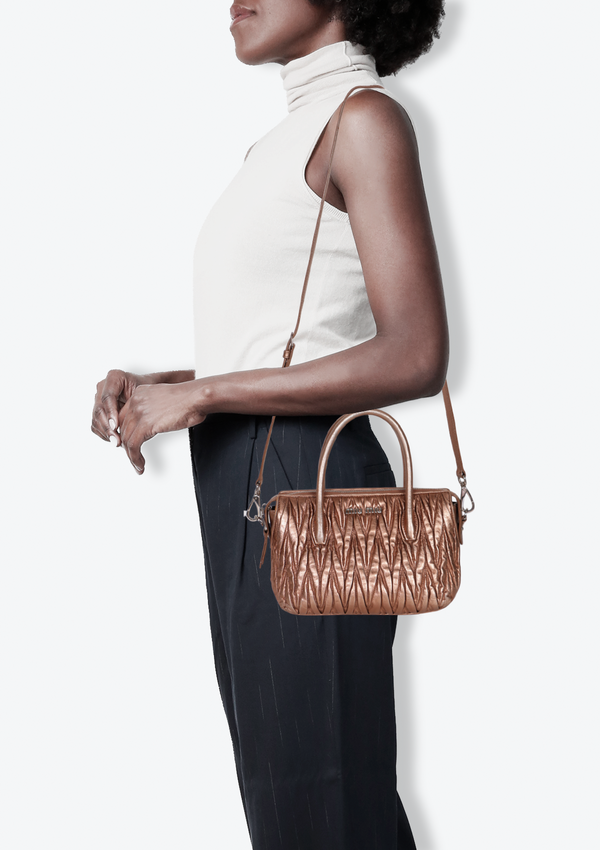 MATELASSÉ SATCHEL BAG