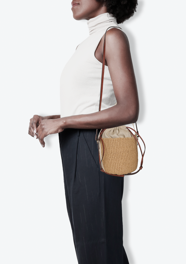 SMALL WOODY BASKET BAG