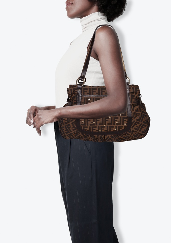 ZUCCA STUDDED CHEF HOBO
