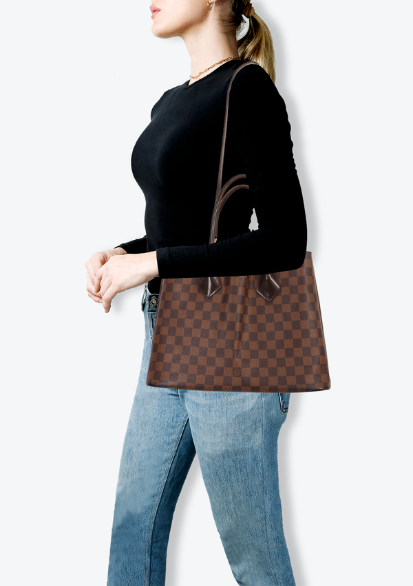 DAMIER ÉBÈNE KENSINGTON V TOTE
