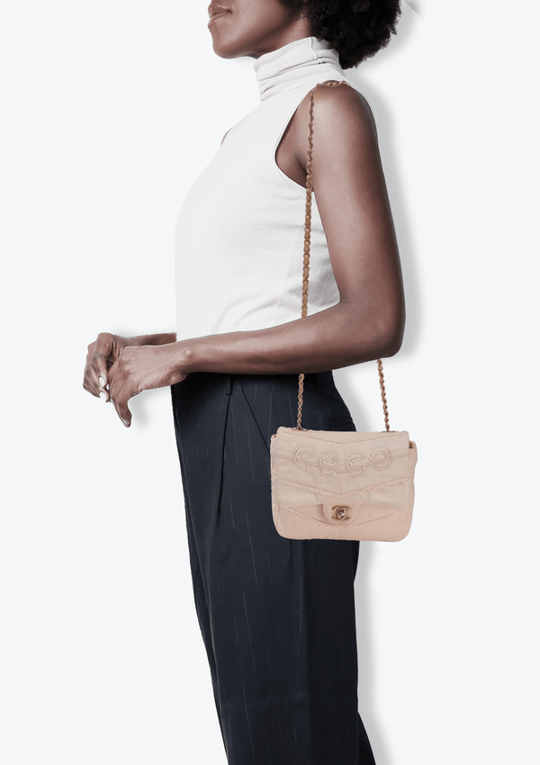 SMALL COCO DENIM FLAP BAG