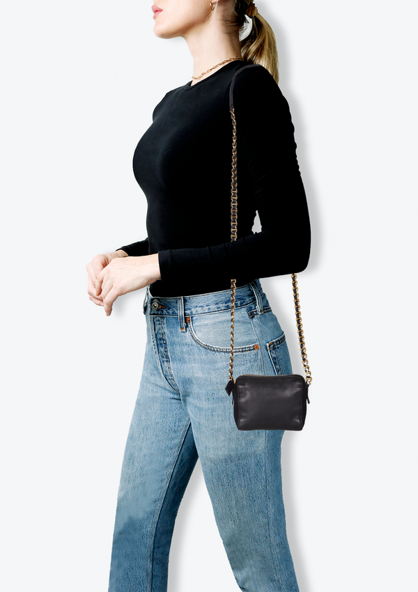 LEATHER CROSSBODY BAG