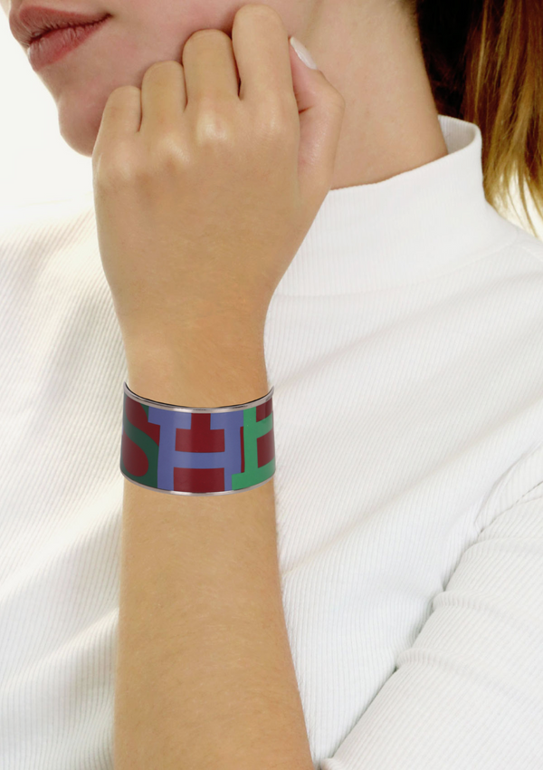 EXTRA WIDE ENAMEL BANGLE