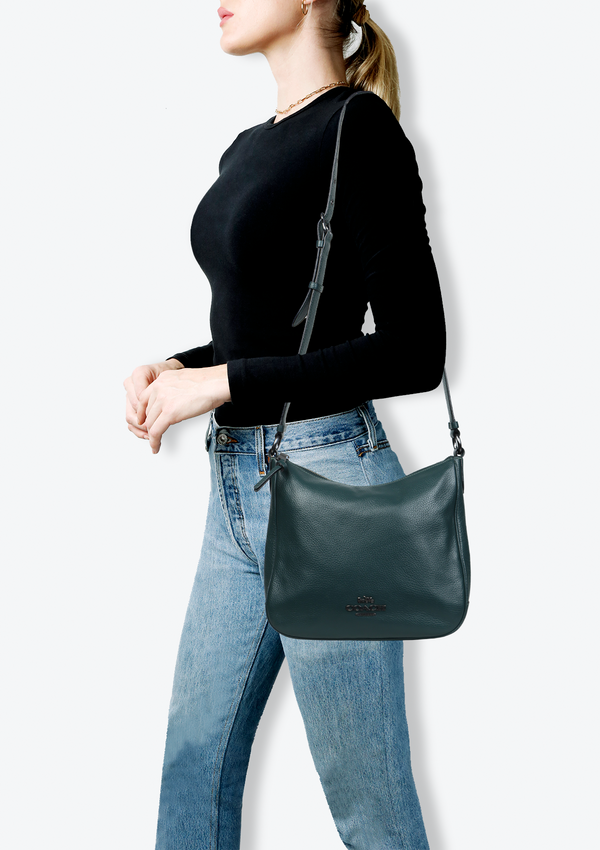 ELLIE LEATHER HOBO BAG