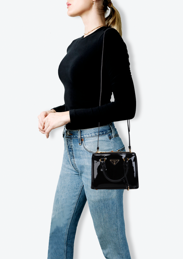 MINI VERNICE GALLERIA DOUBLE ZIP TOTE