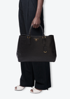 LARGE SAFFIANO LUX DOUBLE ZIP GALLERIA