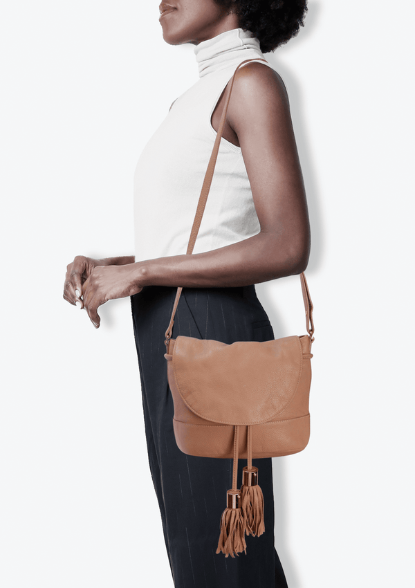 LEATHER TASSEL BAG