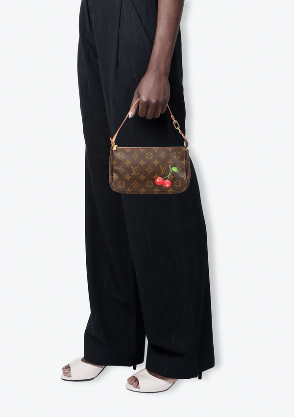 VINTAGE MONOGRAM CHERRY POCHETTE ACCESSOIRES