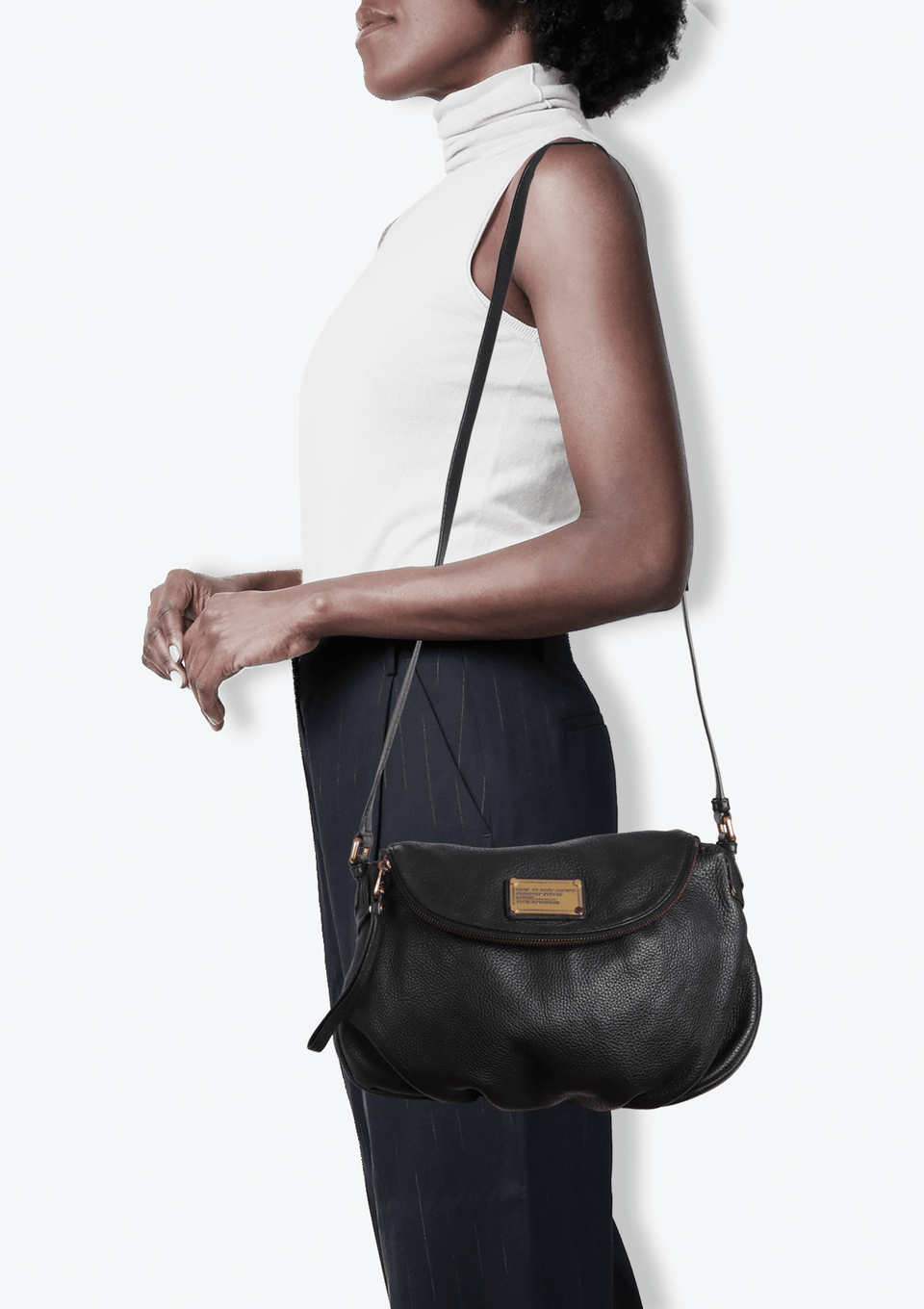 バッグ MARC BY MARC JACOBS grunge shoulder bag BOLSA MARC JACOBS LEATHER CROSSBODY BAG PRETO ORIGINAL – Gringa