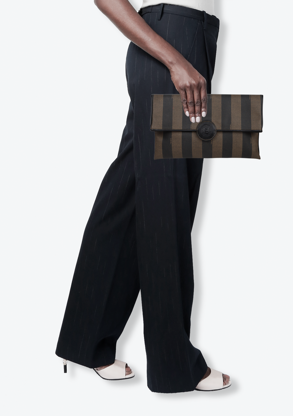 PEQUIN STRIPES CLUTCH