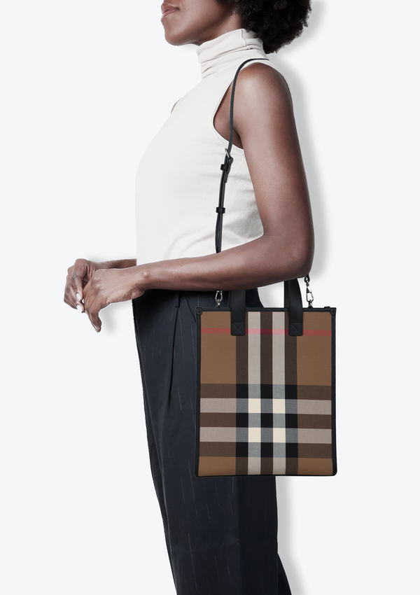 VINTAGE CHECK TOP HANDLE BAG