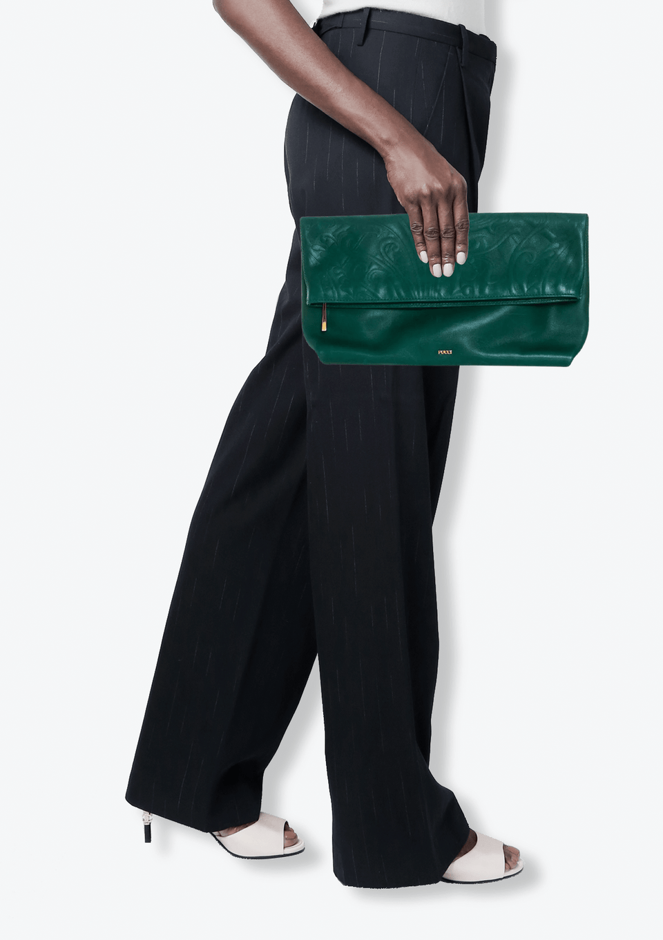 EMILIO PUCCI♥︎クラッチバッグ BOLSA EMILIO PUCCI LEATHER CLUTCH VERDE ORIGINAL – Gringa