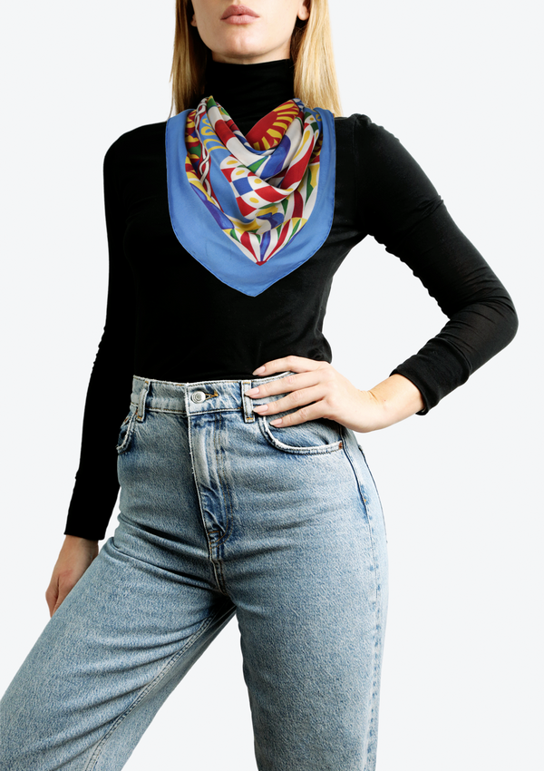 PRINTED SILK SCARF