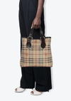 HAYMARKET CHECK CANVAS TOTE