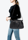 NAVY SATCHEL BAG