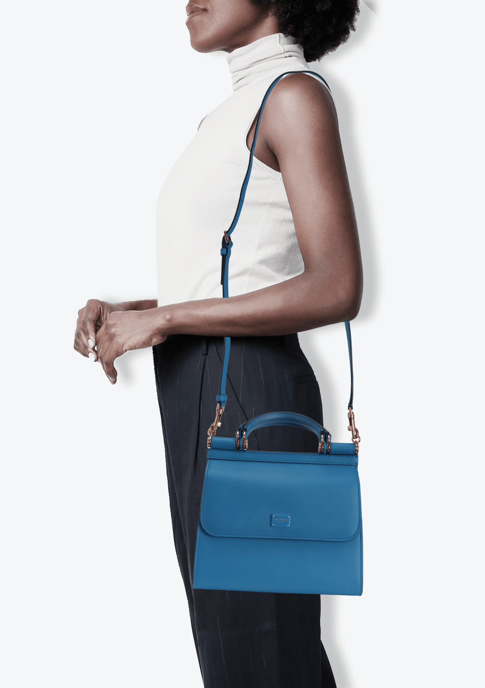 BOLSA DOLCE & GABBANA MEDIUM MISS SICILY 58 BAG AZUL ORIGINAL – Gringa