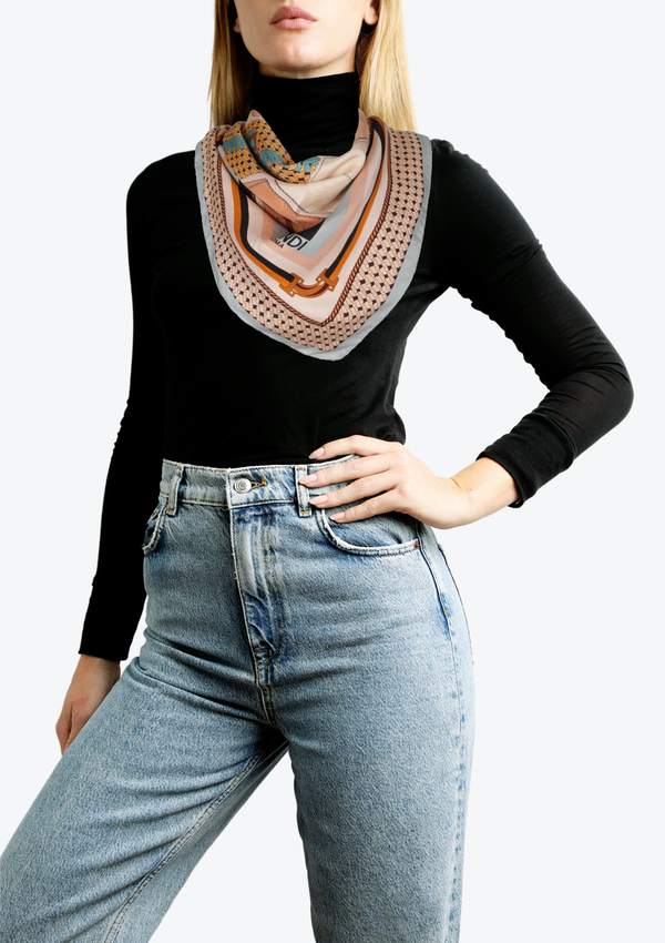 PRINTED SILK SCARF