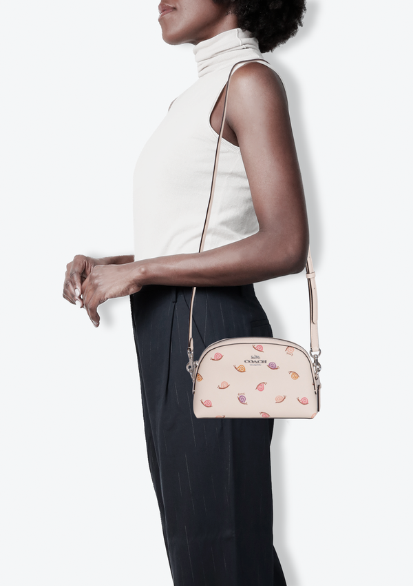 MADI SNAIL PRINT CROSSBODY BAG