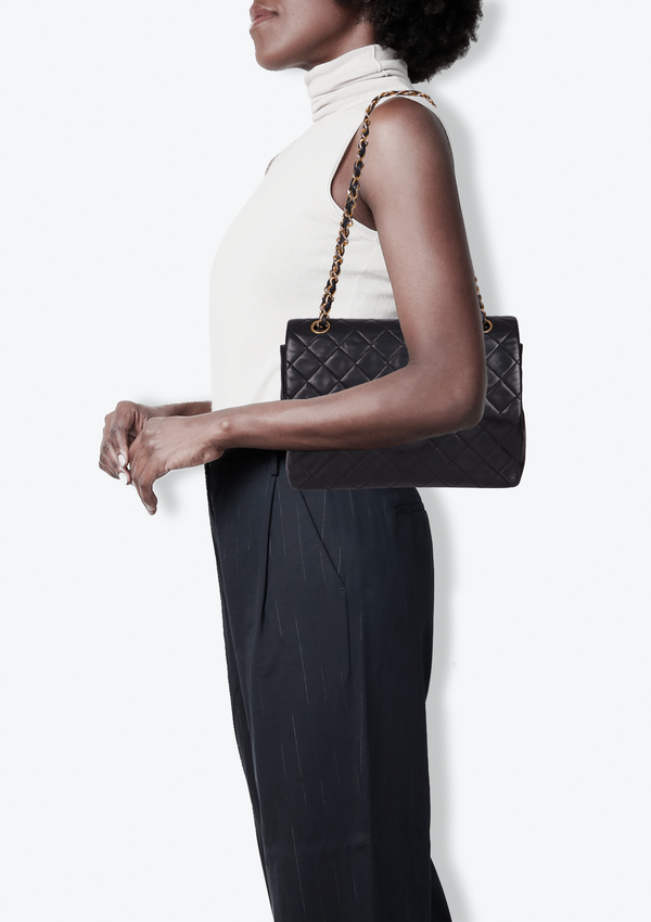 VINTAGE MEDIUM CLASSIC DOUBLE FLAP BAG