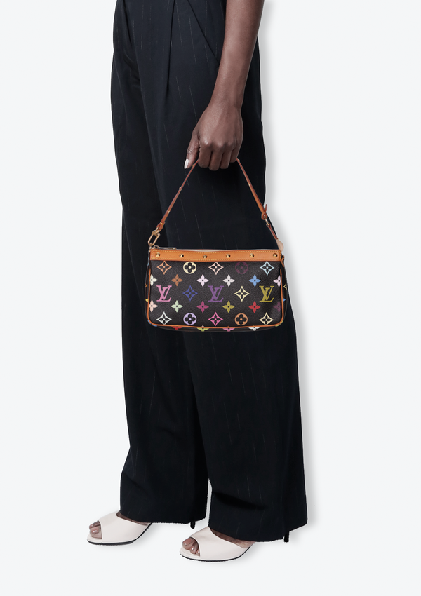 X TAKASHI MURAKAMI MONOGRAM MULTICOLORE POCHETTE ACCESSOIRES